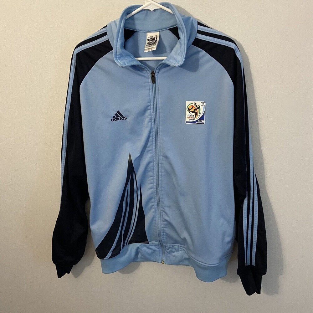 Adidas 2010 South Africa FIFA World Cup Soccer Jacket Blue Size Large